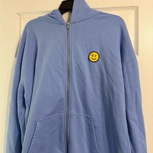 Gilly Hicks Blue Zip-Up Hoodie